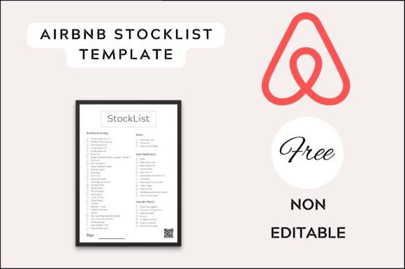 Airbnb Stocklist with QR