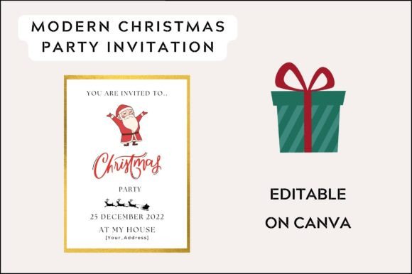Christmas Party Invite Card Printable