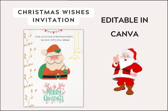 Christmas Wishes Invitation Template