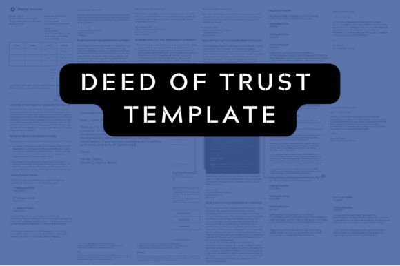 Deed of Trust Contract Template PDF