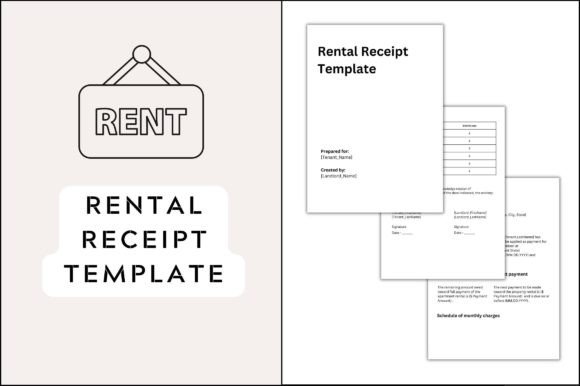 Editable Rental Receipt Template
