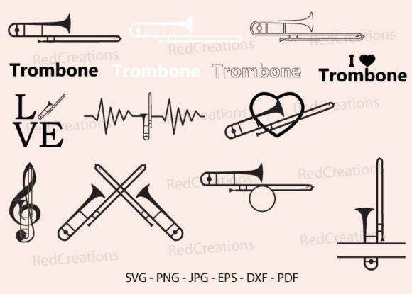 Exploring the Versatility of Trombone Bundle Svg and Heartbeat Frame in Creative Projects