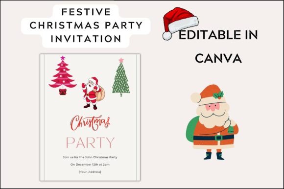 Festive Christmas Party Invitation
