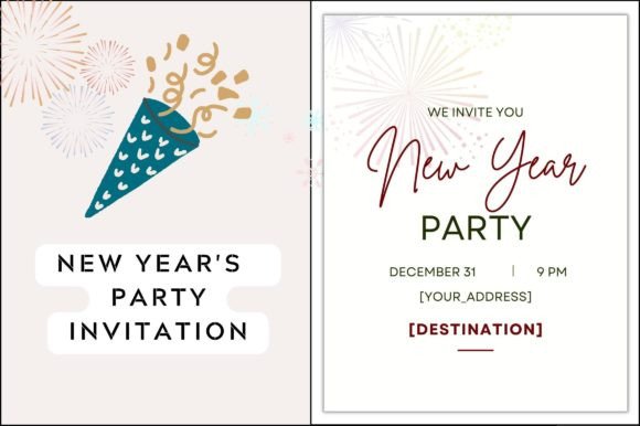Free New Year Invite Card and New Year Invite Card Printable for Everyone