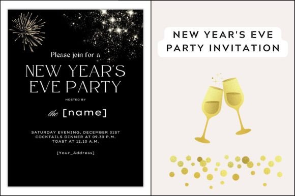 New Year Invite Card