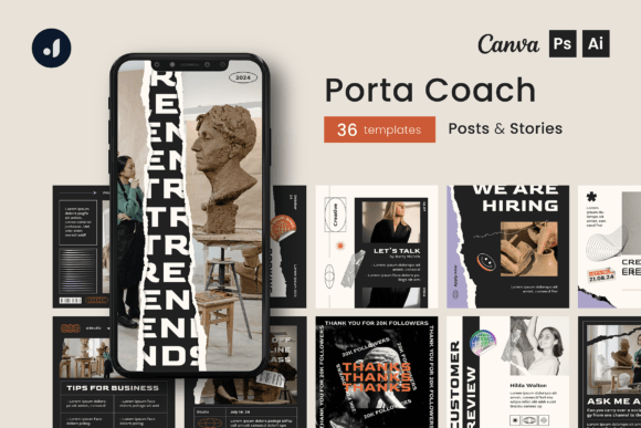 Porta Coach Instagram Template: A Stylish Solution for Fashion and Lifestyle Brands
