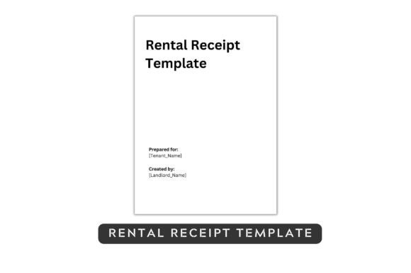 Rental Receipt Template Word - Canva