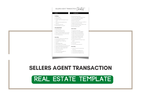 Sellers Agent Transaction and Premium Sellers Agent Transaction Template For Everyone