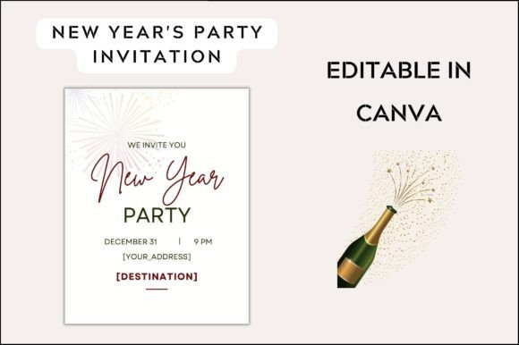 Sharable New Year Invite Card