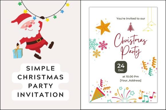 Simple Christmas Party Invitation Templates for Everyone