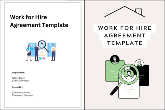 Work for Hire Contract Printable Canva